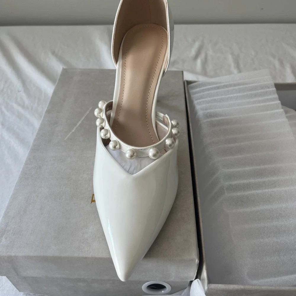 Women High Stilettos Heel Ankle Strap Pointed Toe Wedding Party Dress Pump Shoes
